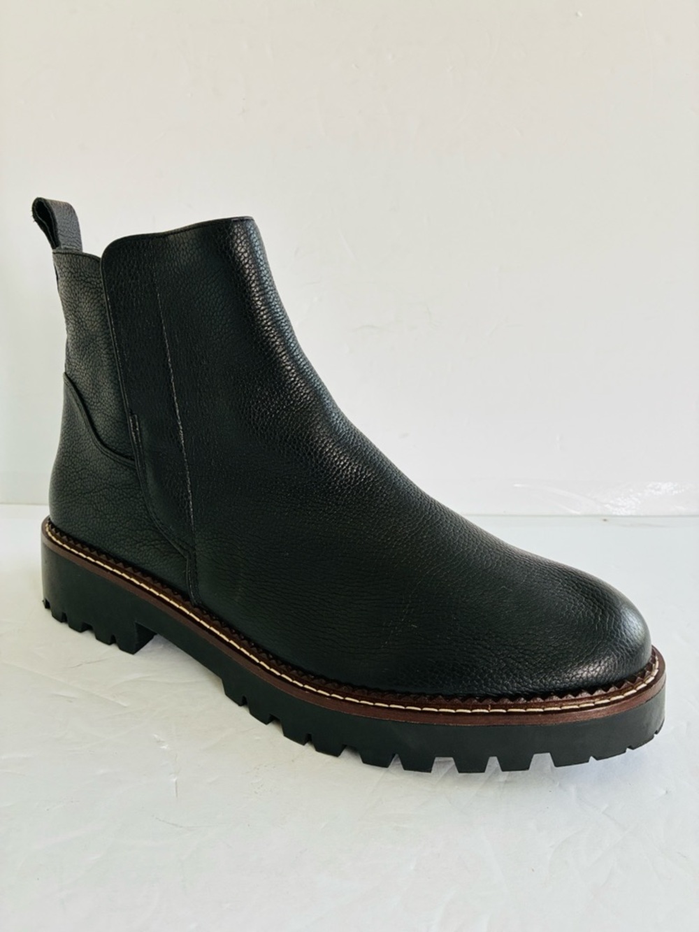 NORDSTROM Miller 2 Water Resistant Boot Black Leather Chelsea Boot Size 11 NEW - Picture 4 of 8